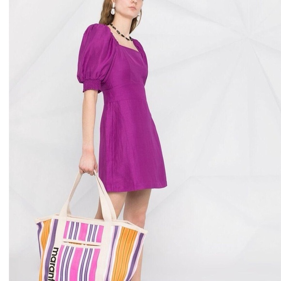 ba&sh Robe Palaia Dress in Violet - Picture 3 of 16